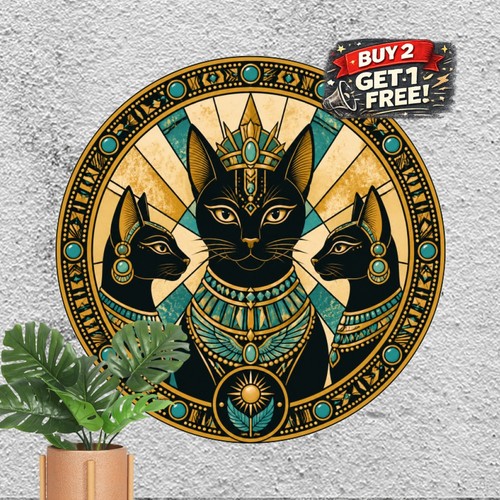 Vintage style egyptian bastet - egyptian,