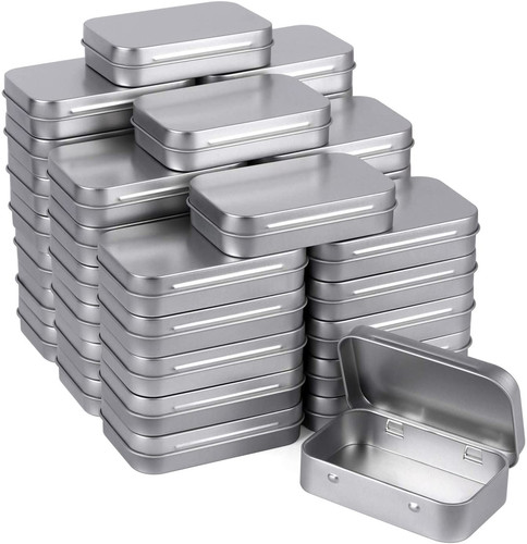 40pcs metal rectangular empty - 40pcs,
