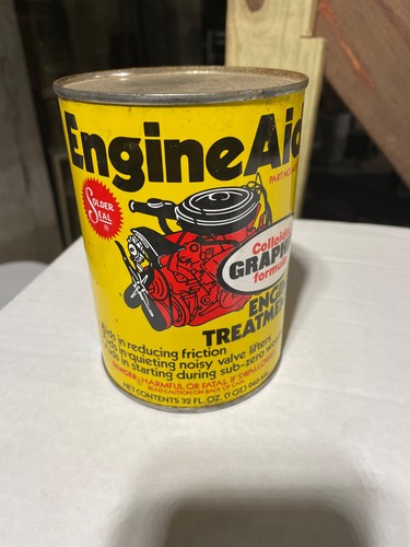 Vintage engine aid - engine, tin