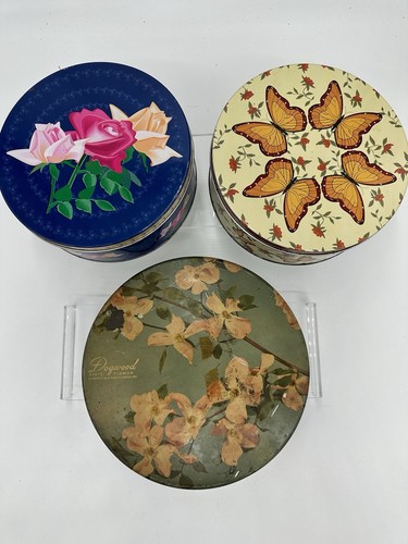 Vintage tin lot round - vintage, lot,